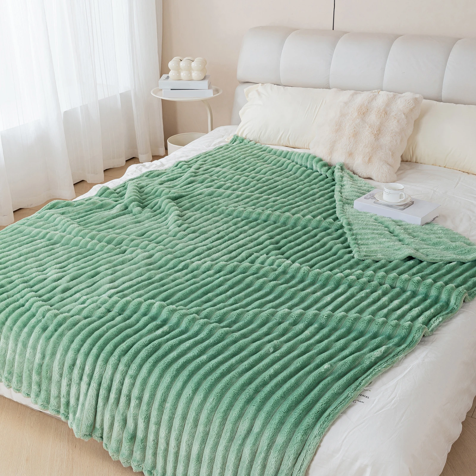 1 dicke und warme Flanelldecke, eine bequeme und warme Decke für Schlafzimmer, geeignet für Sofas, Betten und saisonale Geschenke – Detail 18