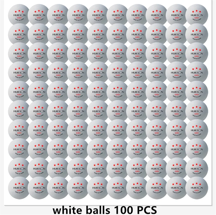 Huieson 3 Ster Pingpongballen 50 ~ 100 STUKS ABS 40 + Nieuw Materiaal Tafeltennisballen Pingpongballen Voor Competitie