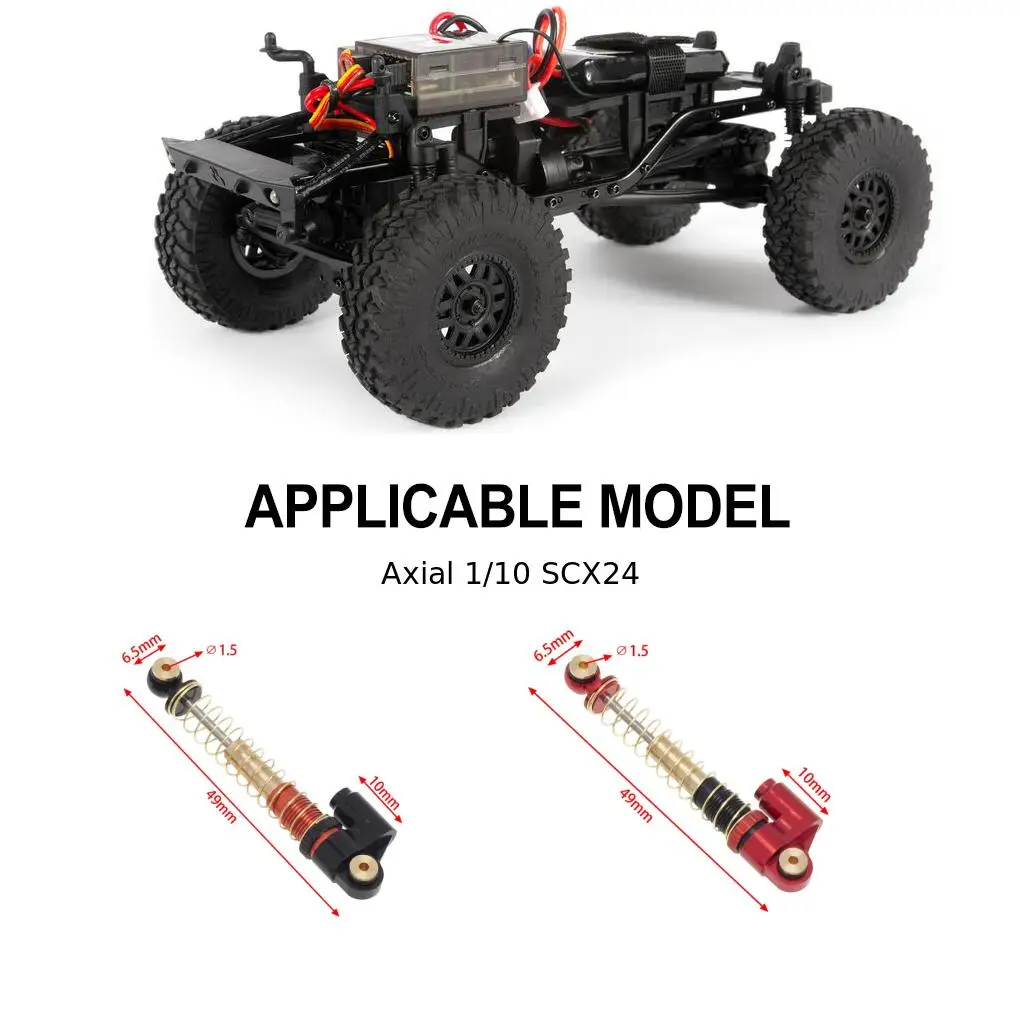 سبائك الألومنيوم السلس الجبهة مانع الصدمات الخلفي ل 1/10 1/24 LOSI محوري TRX4 SCX24 RR10 90048 RC جزء السيارة RC اكسسوارات السيارات #1