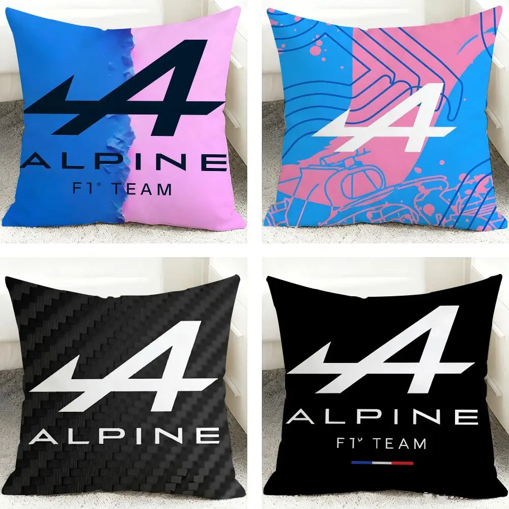 Cool A-Alpines Automobiles Cushion Cover 40x40cm Square Decorative Sofa Cushion Cover Bedroom Living Room Home Decor Gift