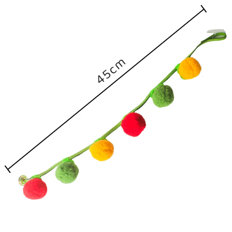 Tomaten-Katzenspielzeug mit Glocke, Selbstspielendes Interaktives Kätzchen-Spielzeug zur Langeweile-Bekämpfung, Essentielles Haustierzubehör für Katzen – Detail 4