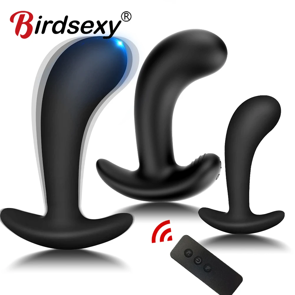 Vibrador con tapón Anal, Juguetes sexuales para mujeres, masturbadores para hombres, vibradores de masaje de próstata, consolador remoto inalámbrico, tapón Anal, juguetes para adultos Gay