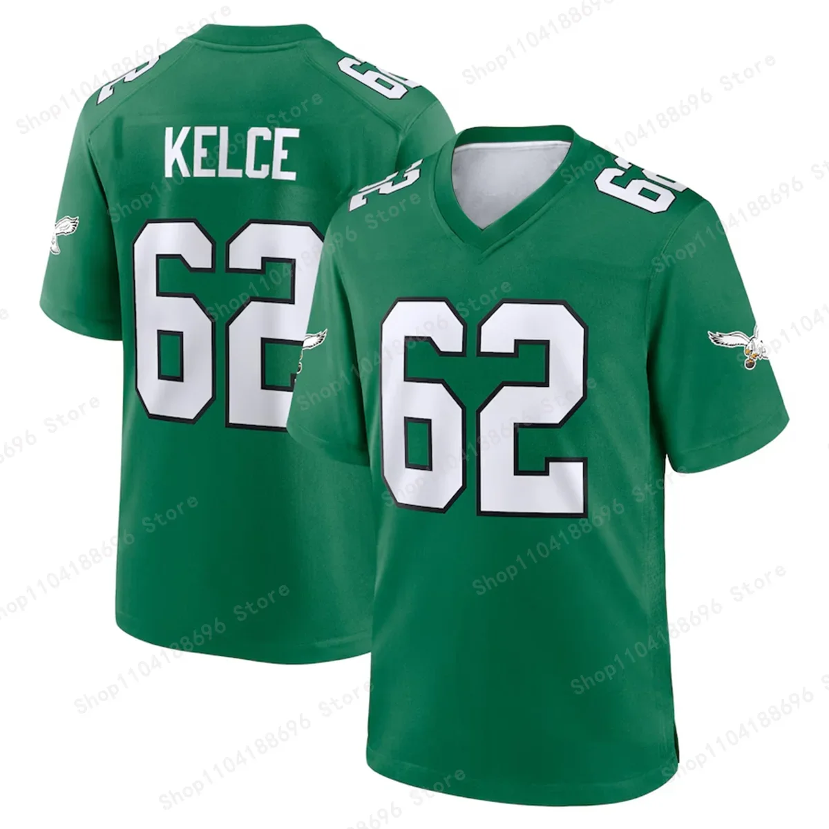 American Short Sleeved Men Summer New Breathable Philadelphia Eagles Alternate Custom Game Jersey Rugby T-shirt Sports Jersey