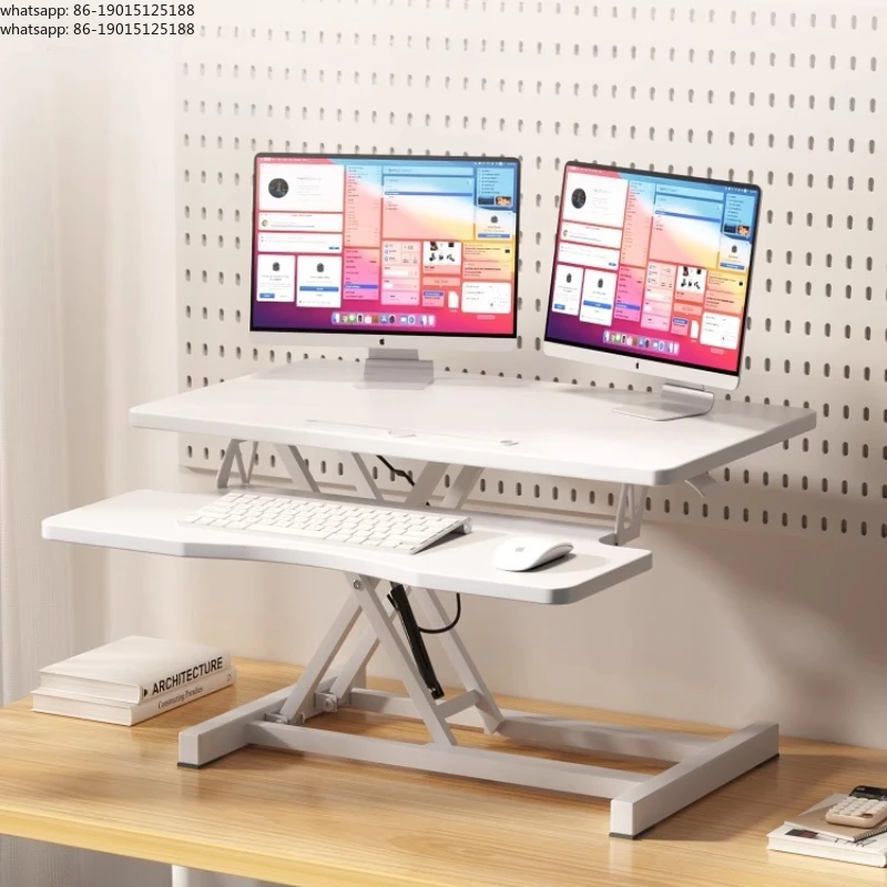 Adjustable Standing Desk Converter Foldable Laptop Riser Ergonomic Computer Stand for Home Office Height-Adjustable Workstation