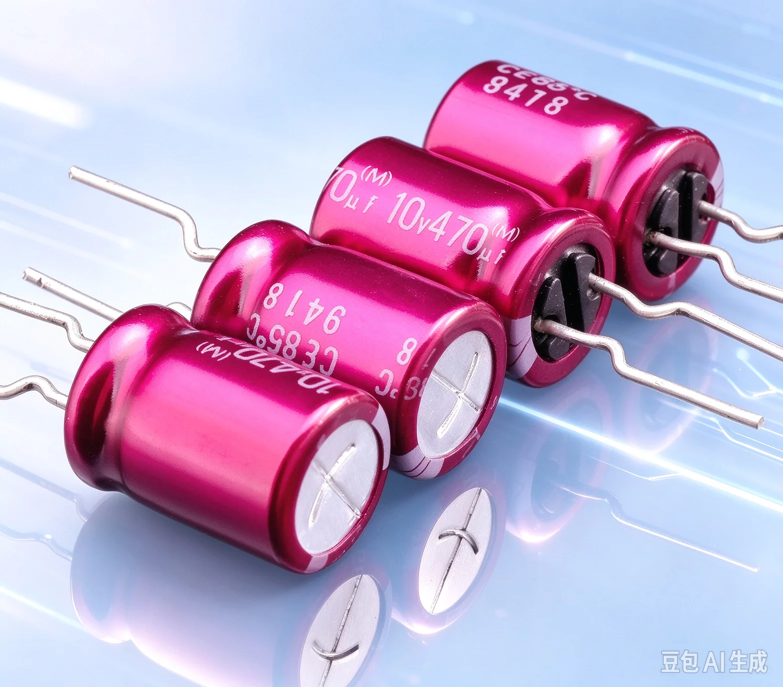 20pcs Authentic for ELNA Vintage Red Sleeve Copper Lead Decoupling Audio Electrolytic Capacitor 10V 470UF Made in Japan