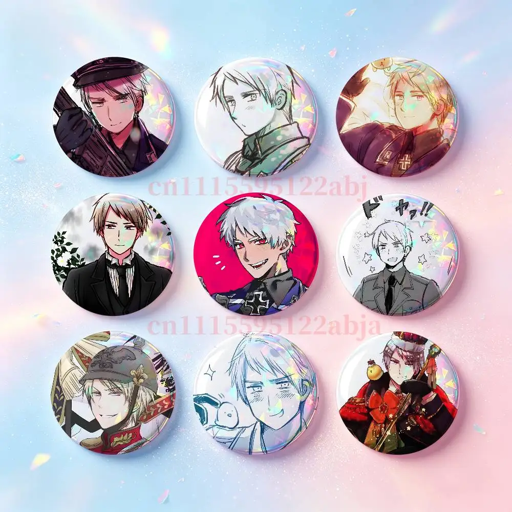P-Prussia  hetalia Badges Round Nijigen Otaku Culture IP peripheral products 58mm 44mm 32mm 75mm 25mm Mini