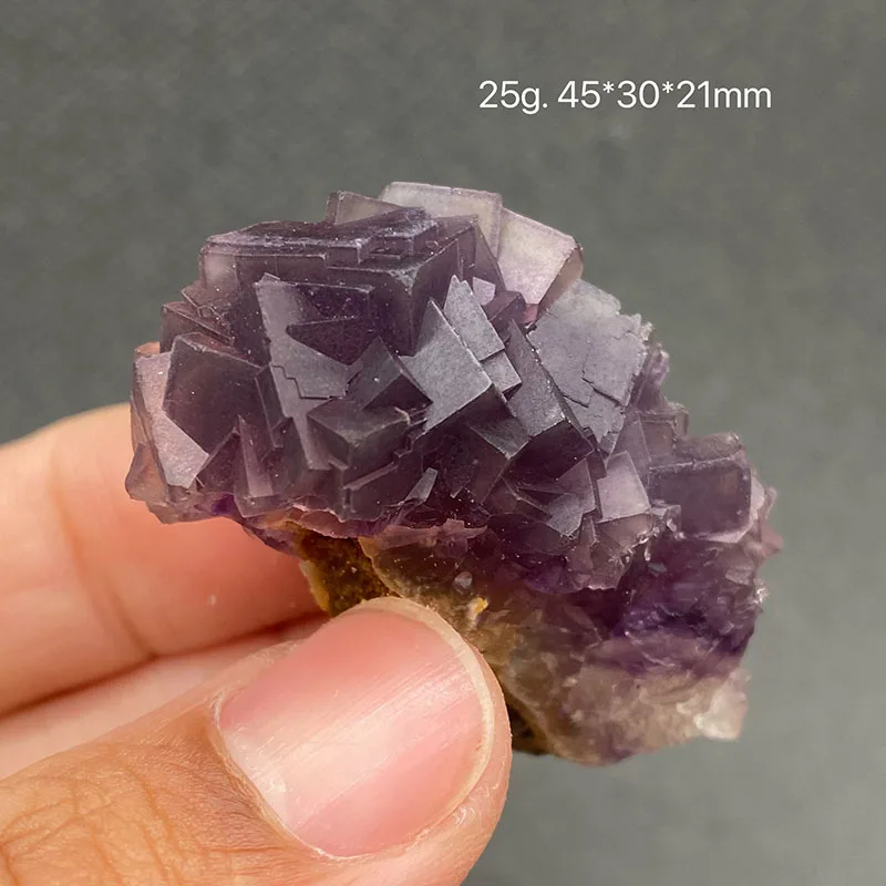 100% natural purple fluorite raw stone mineral specimen healing crystal gem collection