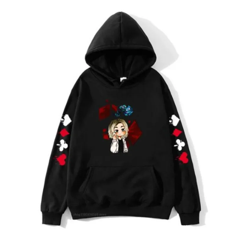 Anime Alice In Borderland Oversized Hoodie Women Men Harajuku Sweatshirt Streetwear Hip Hop Cute Chishiya Pullover Hooded Jacket