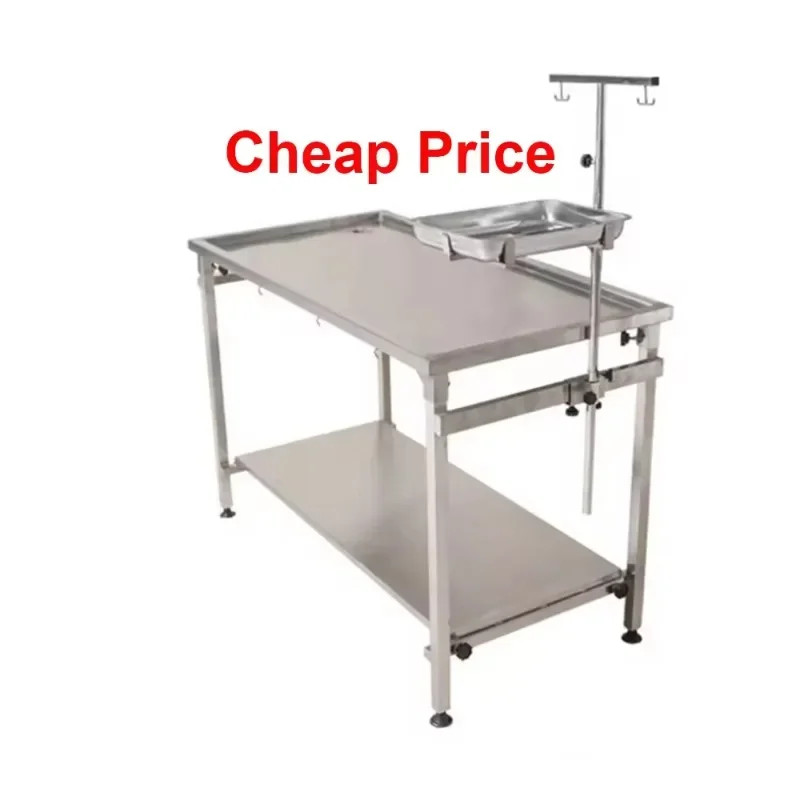 Veterinary Surgery Table Surgical Pet Operating Bed Animal Medicine Stainless Steel Veterinary Equipment for Clinic Hospital