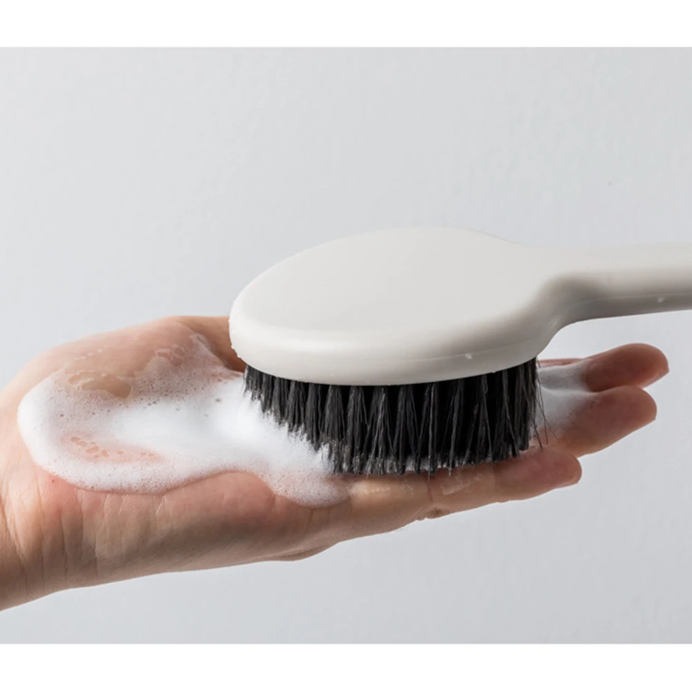 

Long Handle Bath Brush Natural Bristle Back Bath Brush Soft Bristle for Exfoliating Dead Skin Stimulating Blood Circulation