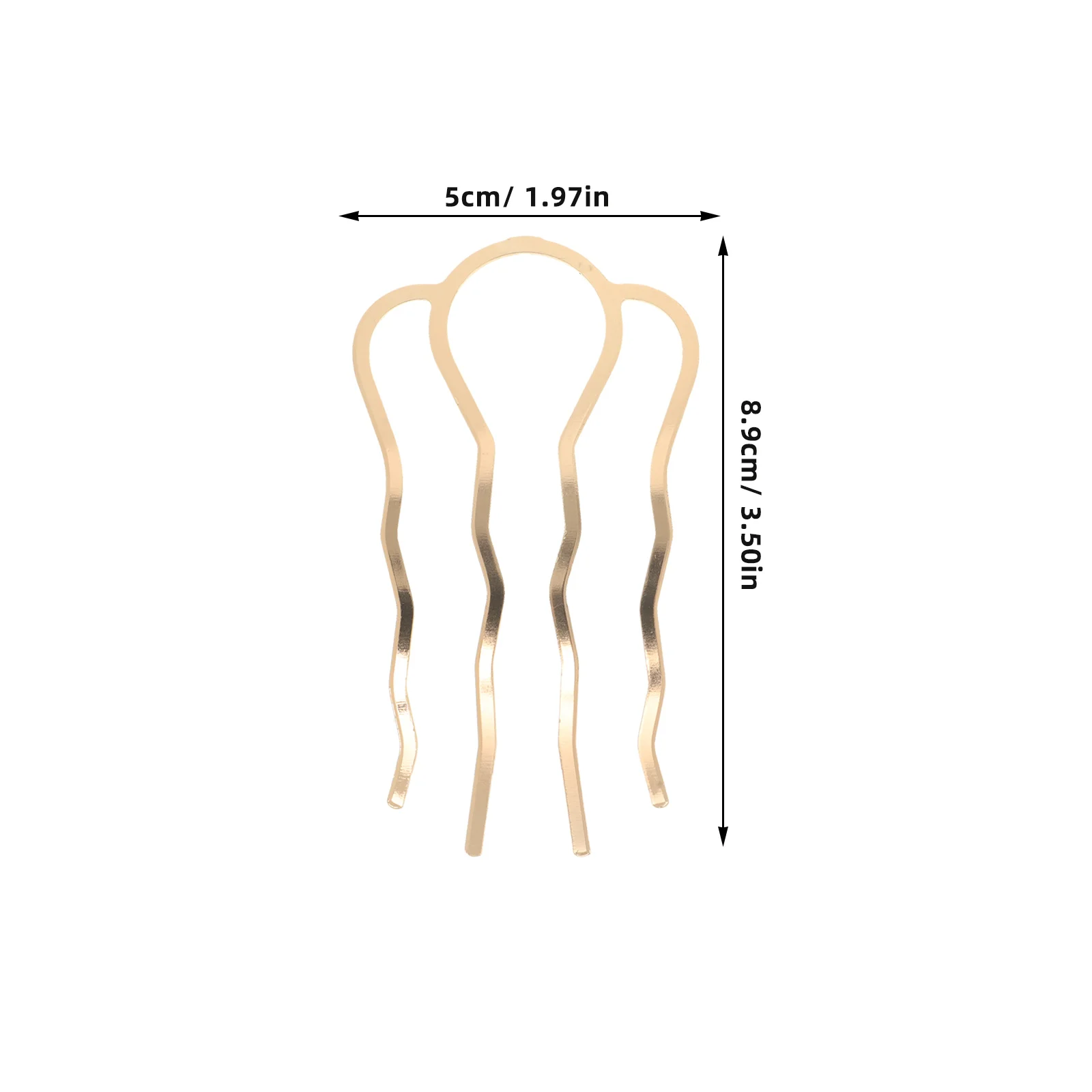 2 Pcs 사이드 빗 U 모양의 프렌치 트위스트 빗 빈티지 헤어 스틱 4 치아 핀 헤어 Updos 여성과 소녀를위한 롤빵 메이커 액세서리