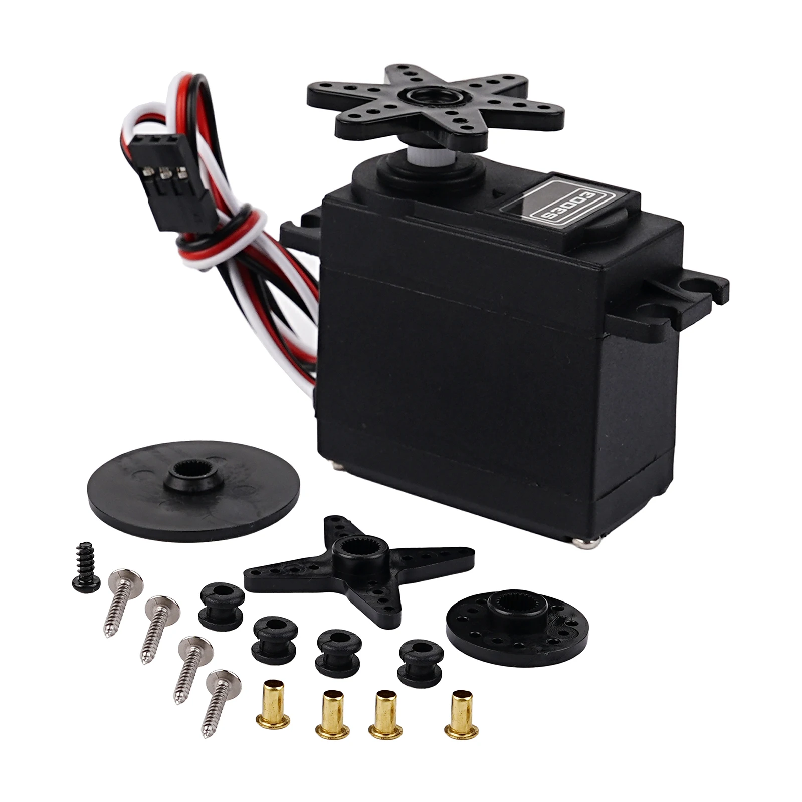 6 kg S3003 RC-Servo 180 ° /270 ° /360 °   4,8–6 V für Auto/Flugzeug/Boot/Hubschrauber mit 25T-Servoarm