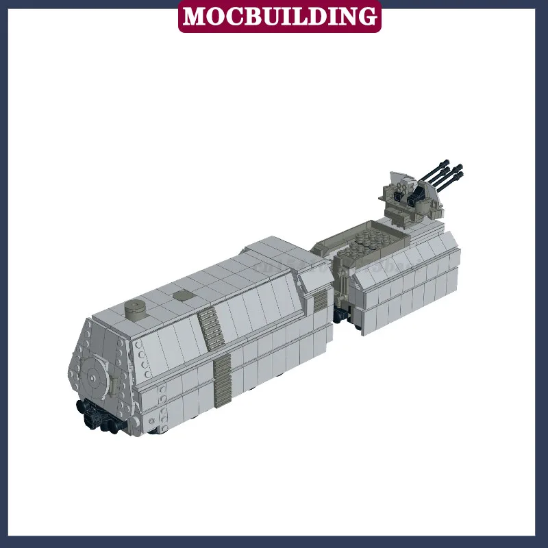 MOC Motor Vehicle Armored Car BR-57 Mit Flak Model Block Assembly Military Collection Series Toy Gifts