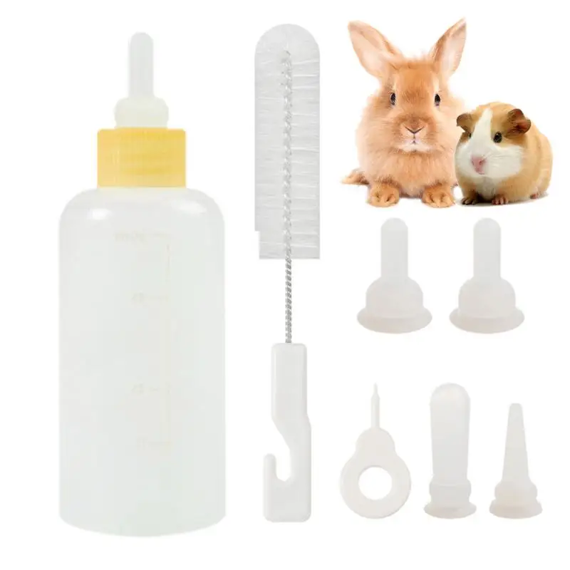 Kitten Bottle Feeding Kit 7pcs Nursing Bottle Set For Cats Feeder Nursing System Pet Nursing Bottle Kit For Small Cats