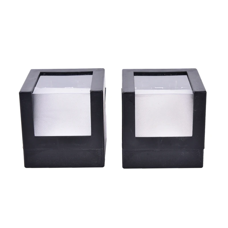 1pc wrist watch box 78*78mm plastic earring display storage holder jewelry case Random Color