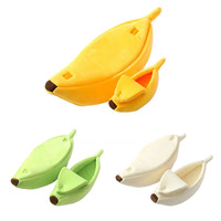 Banana Cat Bed House Funny Cute Cozy Cat Mat Beds Warm Durable Portable Pet Basket Kennel Dog Cushion Cat Supplies Multicolor