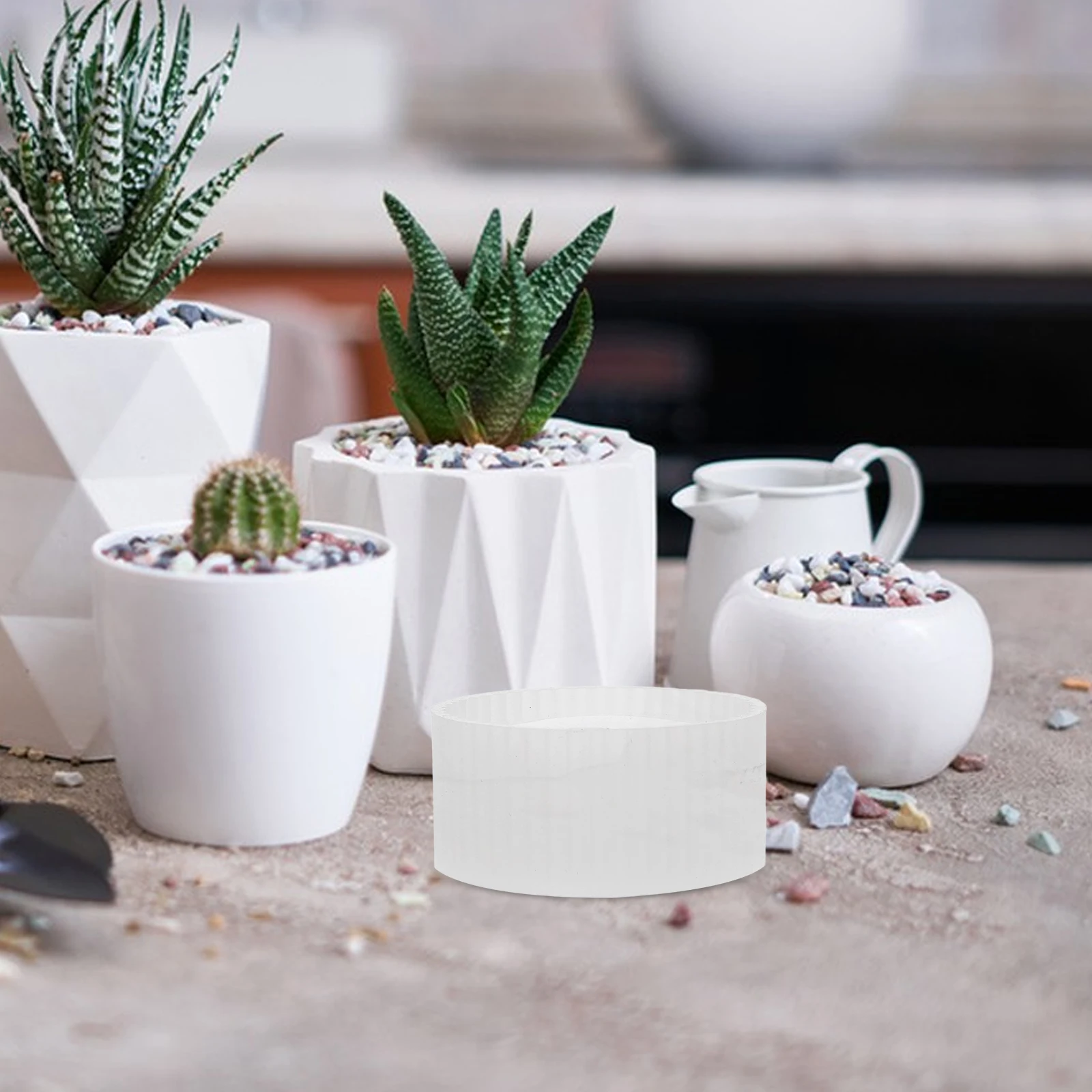 

Silicone Mold Flower Pot Concrete Moulds Clay Bowl Holder Bubble Decorating Cupcake Topper Succulent Cement