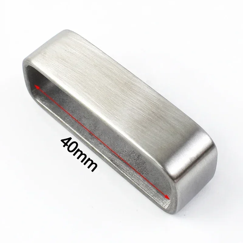 Deepeel 40mm szlufka ze szczotkowanego metalu solidny pasek ze stali nierdzewnej 3.7-3.9cm paski DIY skórzane rzemiosło sprzęt akcesoria do dżinsów