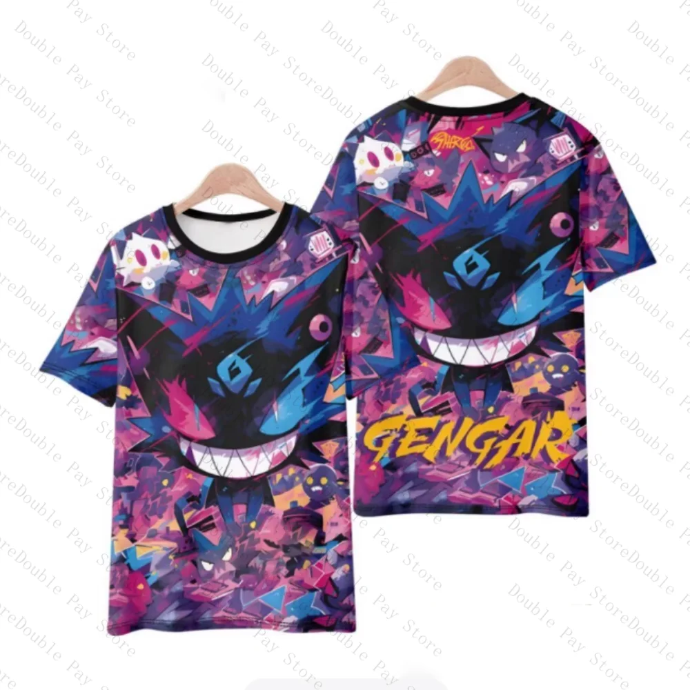 pokemon-genggui-roupas-perifericas-pokemon-ghoststone-anime-pokemon-ghostess-verao-camisas-masculinas-mulheres-y2k-camisetas-casuais