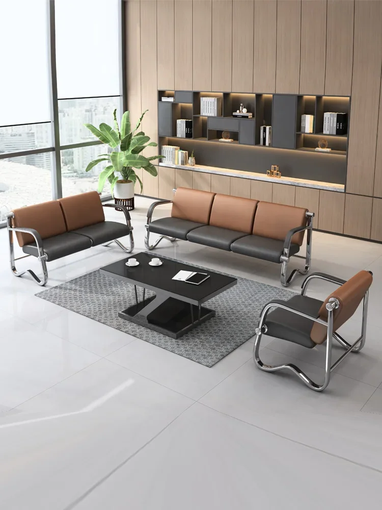 Chair Waiting Three-person Row Chair Airport Room Row Hospital Area Rest Bench Hall Reception Modern Style