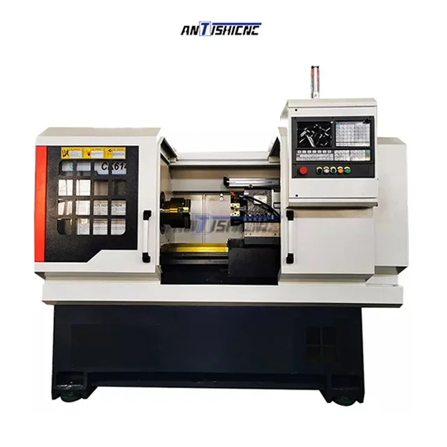 ANTISHICNC Ck6140 Metal Horizontal Mini Hine Fanuc China Factory High Quality Flat Bed CNC Lathe