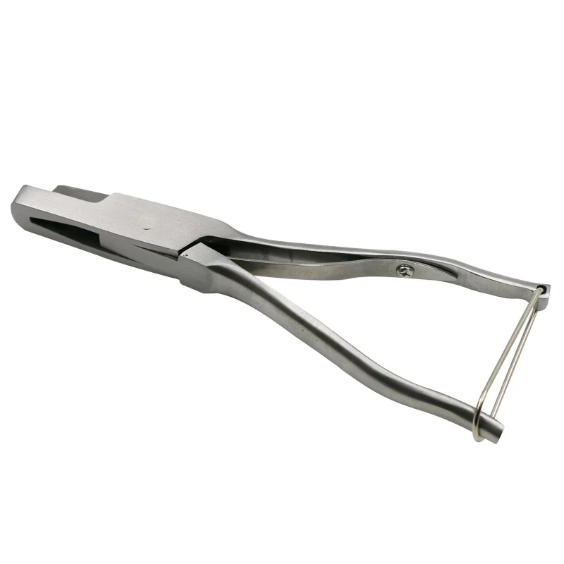 1 Pcs Pig Ear Tag Pliers Ear Clip Pig Stainless Steel U-shaped And V-shaped Equipment Farm Animal Ear Notch Numbering Tongs