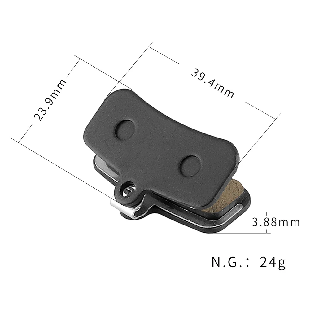 1 Pair MTB Bicycle Semi Metal Disc Brake Pads For Shimano Saint M810 M820 ZEE M640 Bike Cycling Organic Disc Brake Pads