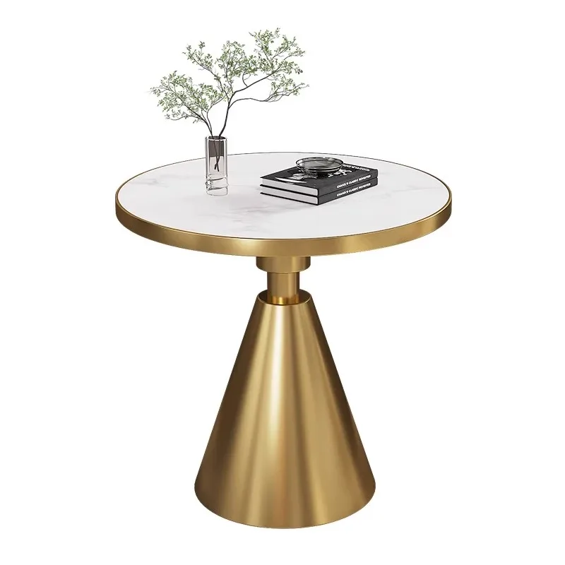 

sofa edge, light luxury rock slab simple small round table for home use