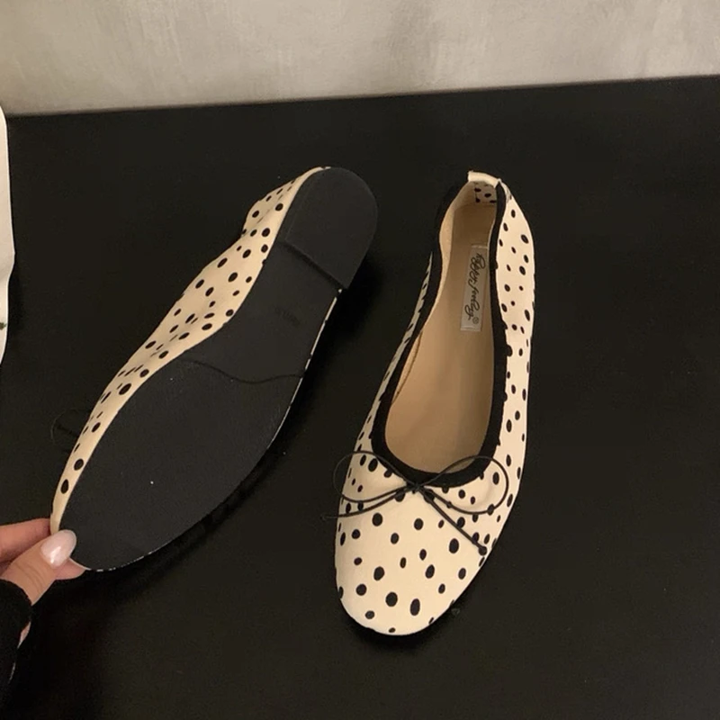 SUOJIALUN 2026 Autumn New Brand Women Flat Shoes Fashion Round Toe Shallow Slip On Boat Shoes Ladies Elegant Dress Single Shoes