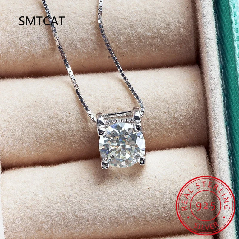 3ct D Clolor Real Moissanite Jewelry Sets Women\'s Sterling Silver 925 Earrings Necklace For Women Bridal Set Gifts