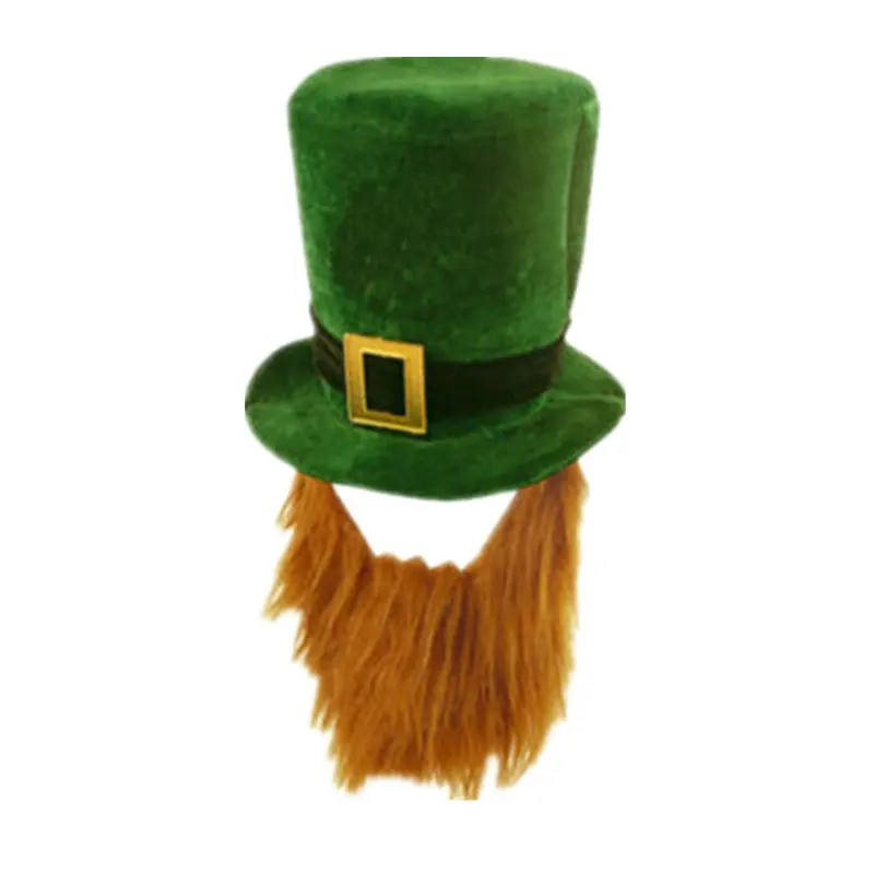 ไอริชสามีซึ่งภรรยามีชู้เทศกาลเวทีเครื่องแต่งกาย Patrick 'S Day แขนสั้นเสื้อยืดสีเขียวหมวกเทศกาลหมวกแขนสั้น Stage เครื่องแต่งกาย