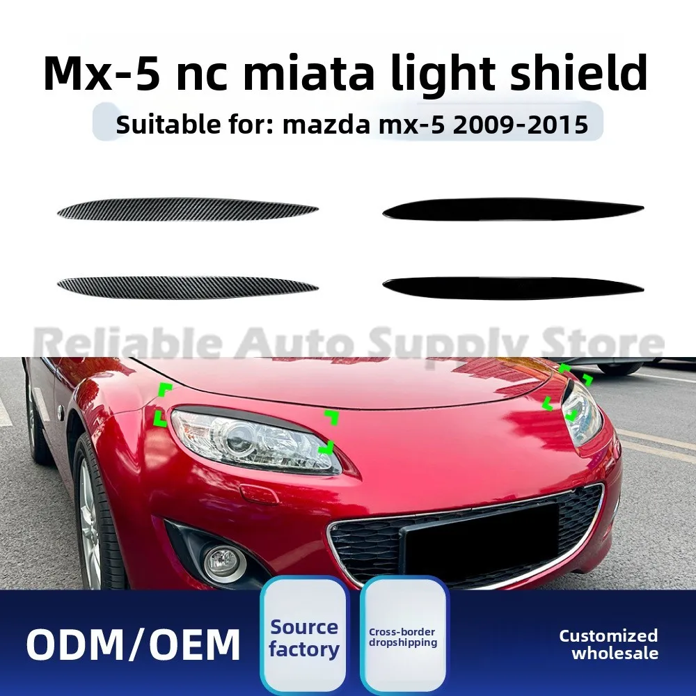 

Для Mazda MX-5 NC Miata 2009-2015 наклейка на фару и брови стильный обновленный вид премиум-качества авто наклейка для улучшения внешнего вида