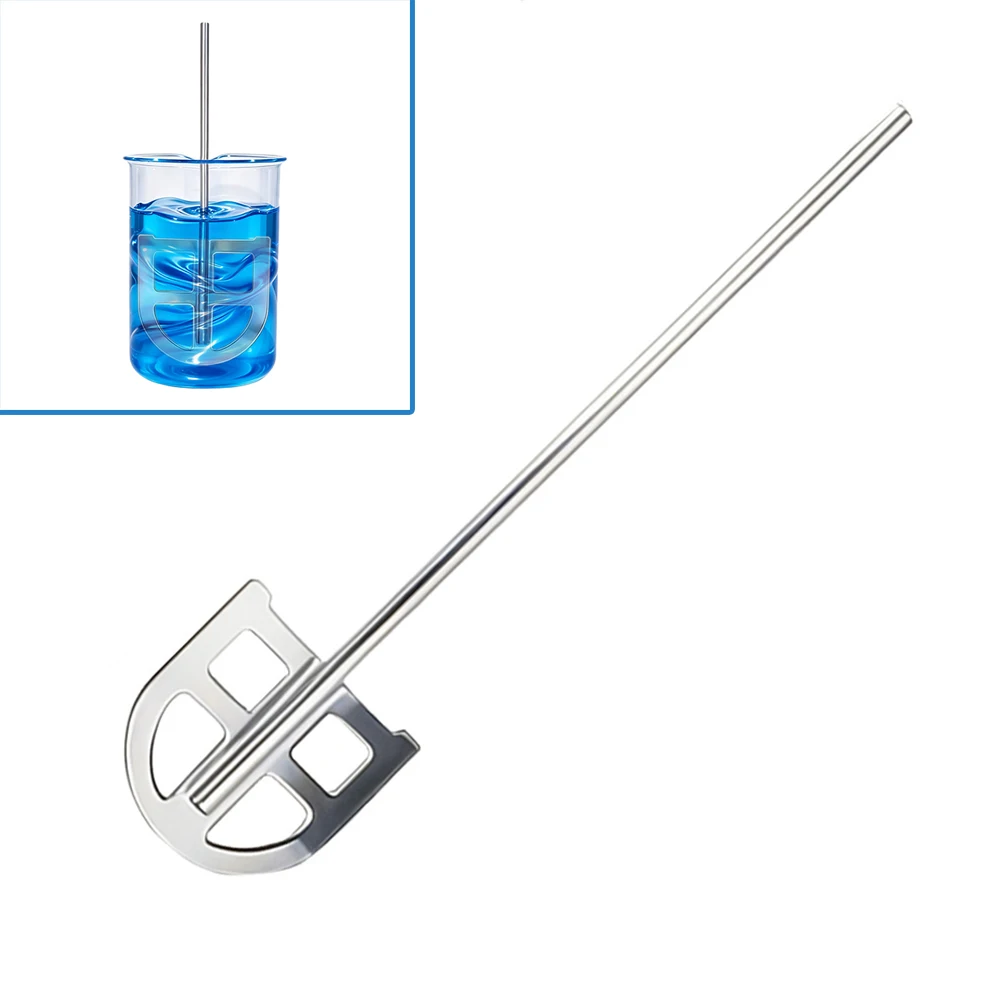 Laboratory Stir Rod 304 Stainless Steel Arc-shaped Mixer Stir Stick U-bottom Dispersion Stir bar Stirrer Accessories , 1piece