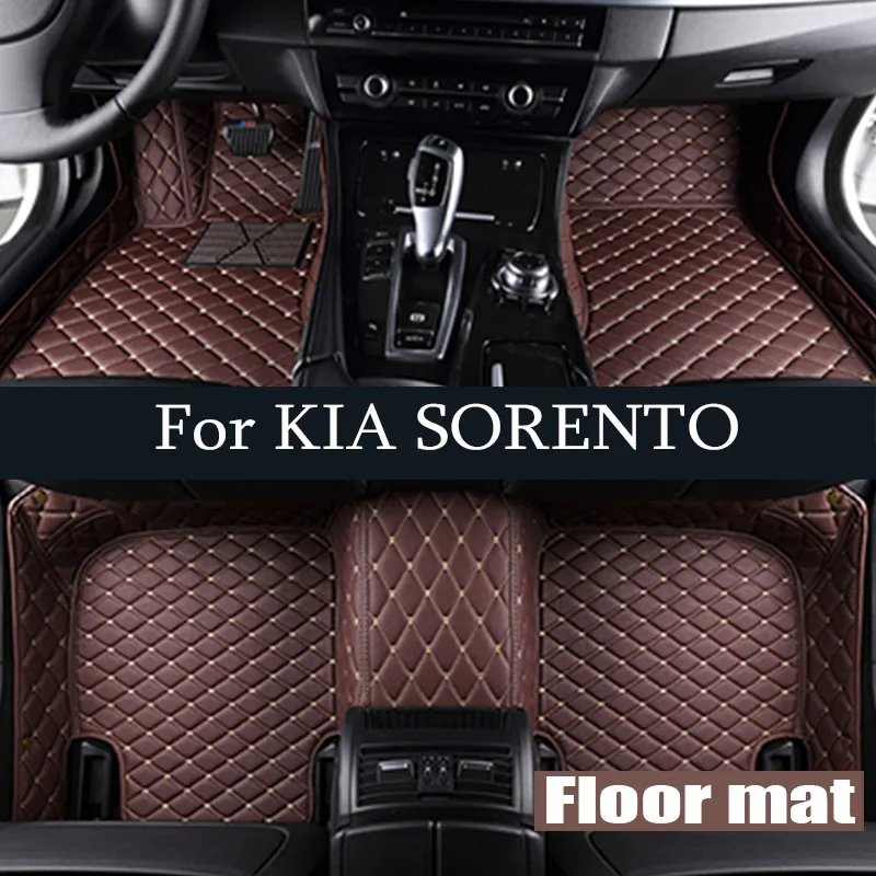 

For KIA SORENTO 2016-2020 Auto Car Floor Mats All-Weather TPE Foot Mats Odorless Pad Waterproof Tray Mat Interior Accessories