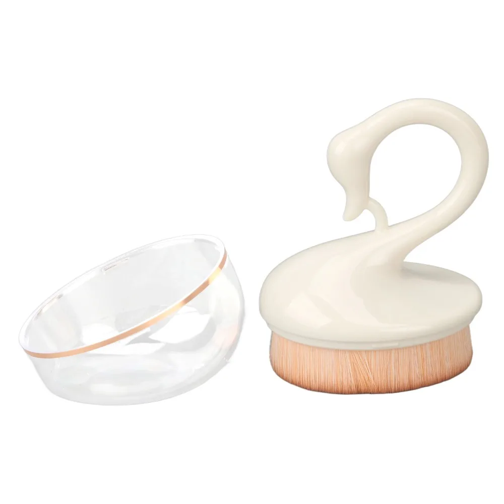 2 Pieces Portable Compact Size Nail Dust Remover Brush Exquisite Fashion Appearance Nail Powder Cleaning Brush