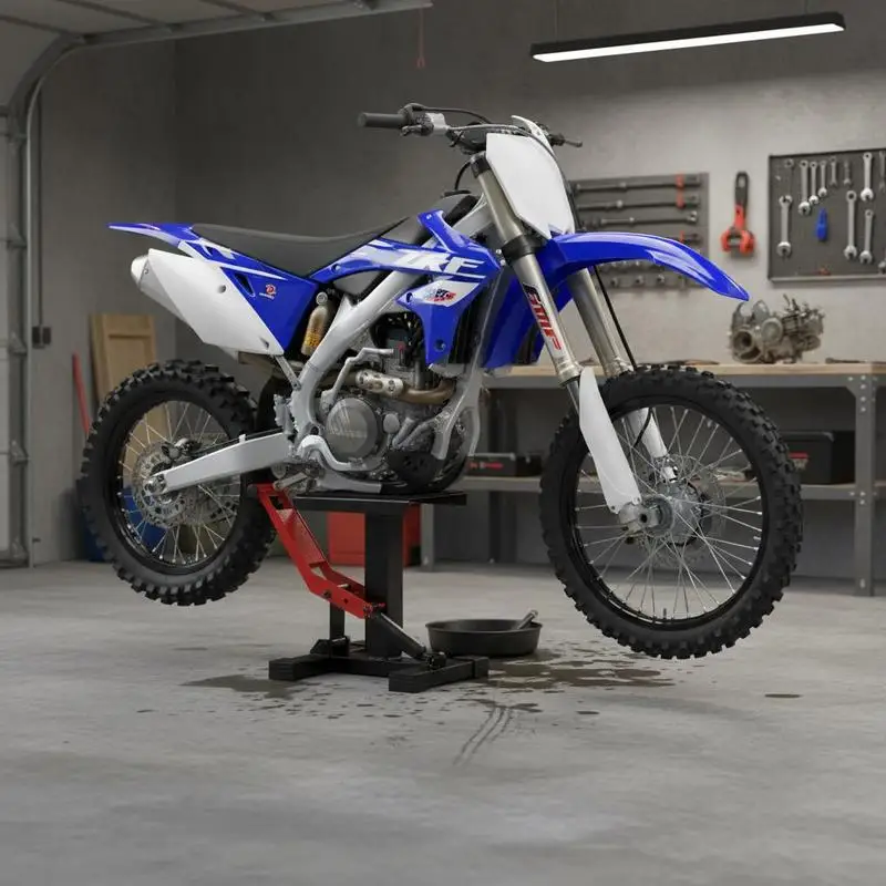 Cric de moto avec une grande capacité de charge de 544 kg, élévateur de moto tout-terrain à hauteur réglable, pont élévateur hydraulique, levage rapide, pour l'entretien, la réparation de quads, l'atelier, le garage