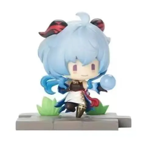 Game Genshin Impact Figure Kawaii Li Yue Series Figurines ZhongLi KeQing GanYu Desktop Ornament PVC Model Toys Doll Kid‘s GIft