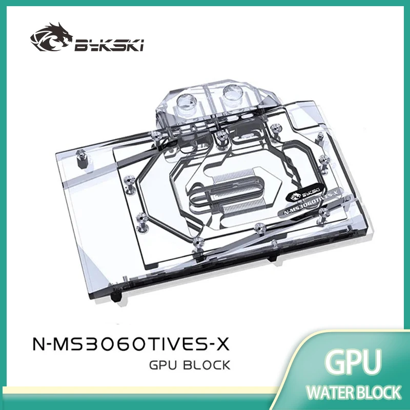 

Водяной блок графического процессора Bykski N-MS3060TIVES-X для видеокарты MSI RTX 3060Ti VENTUS 2X 8G с охлаждением/хромированный процесс из красной меди