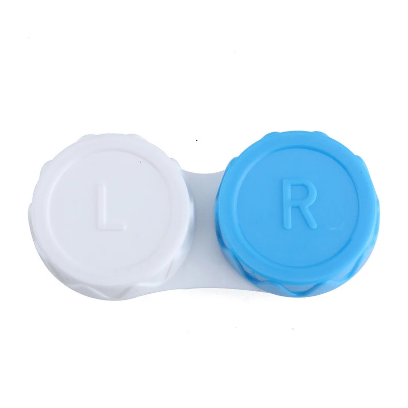 1Pcs Contact Lens L+R Cases Storage Holder Case Soaking Container Travel Accessaries Box for Lenses Travel Contact Lenses Box