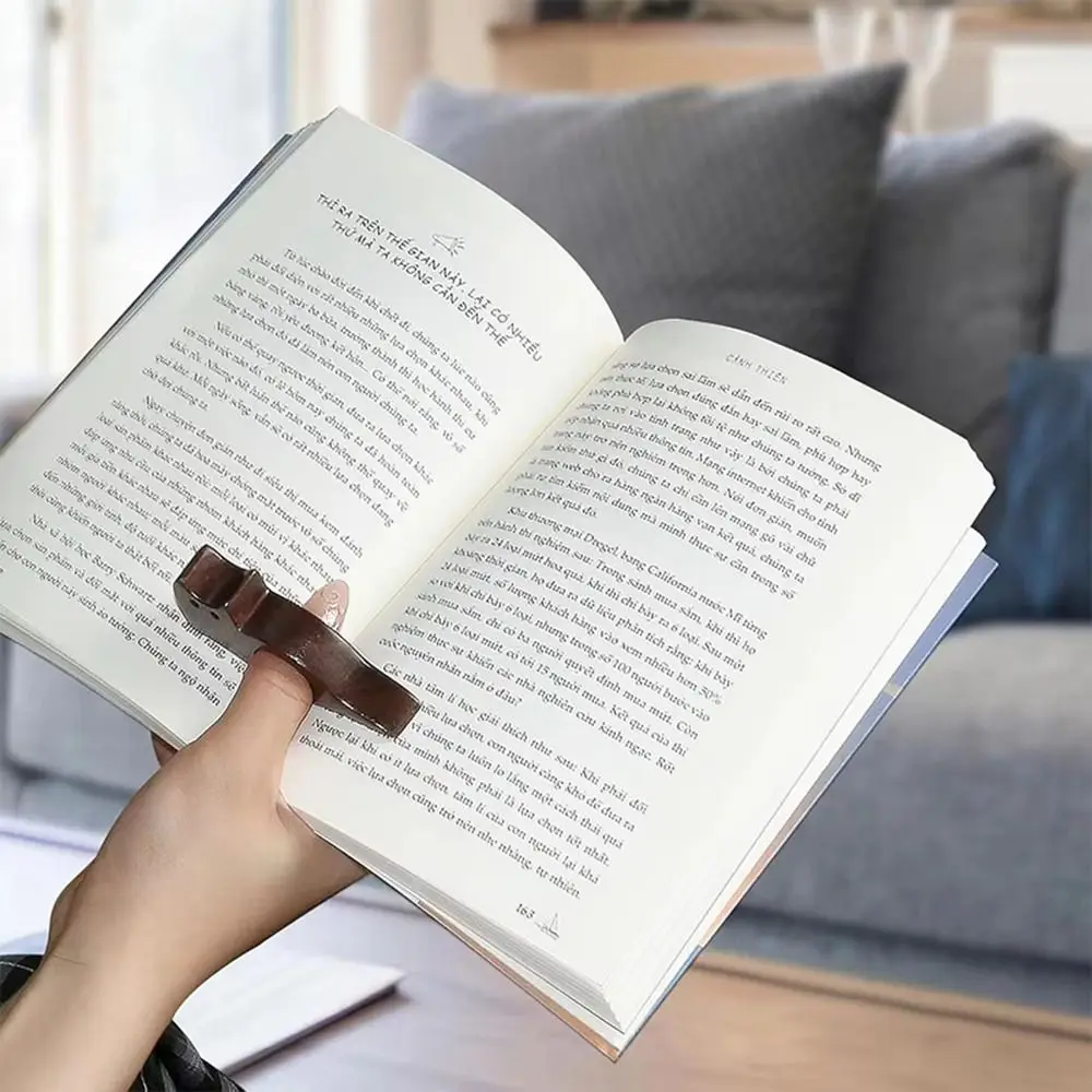 لطيف خشبية كتاب صفحة حامل القط الكلب شكل اليدوية الإبهام الخشب حامل كتب بمناسبة صفحات علامة دليل علامة #3