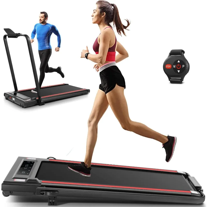 

ANCHEER Treadmill with Incline - Folding Under Desk/Max 300 lb Capacity Walking Pad - Compact Electric Treadmill for Home/Gym