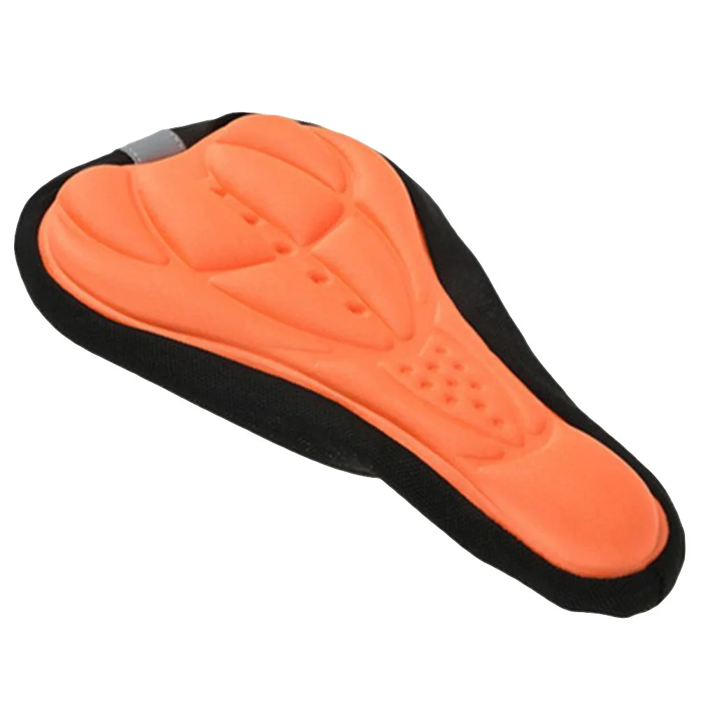 

Orange 3D Gel Bike Saddle Cover Pad Comfortable Ergonomic Seat Cushion for Long Distance Riding Compatible with Most Bicycle
