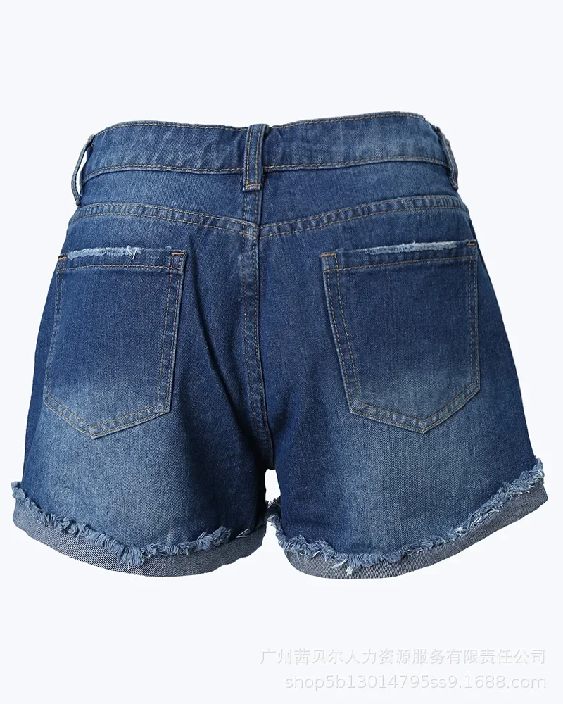 2023 Dames Jeans Street Trendsetter Zomer Sexy Denim Shorts Voor Dames