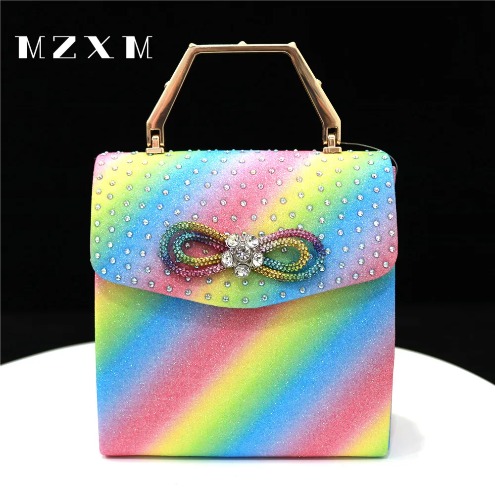 Imagem -04 - Bolsas de Ombro de Luxo para Mulheres Embreagem Dia Diamantes Bolsas de Noite Cor Champanhe Novo Design 2023