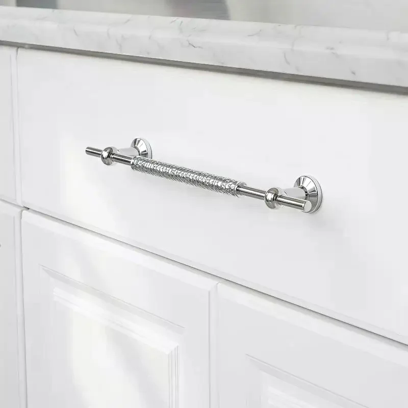 1Pcs Zinc Alloy Drawer Knob French Style Single Hole Wardrobe Handle Easy Install Cabinet Pull for Home DIY Decor