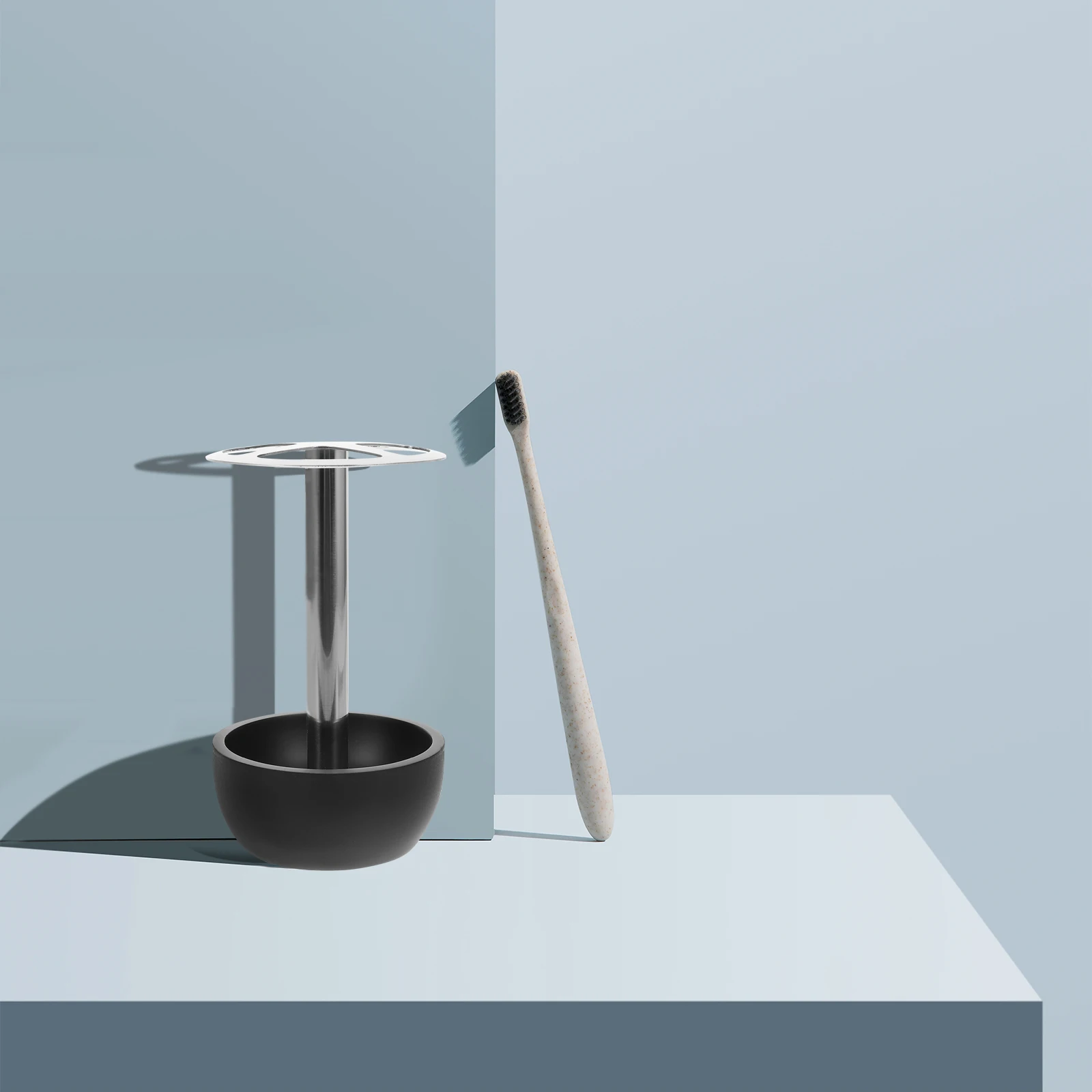 

Home Toothbrush Holders 4-Piece Capacity Sturdy Desktop Organizer for Bathroom Kitchen Hotel Long-Lasting Shelf