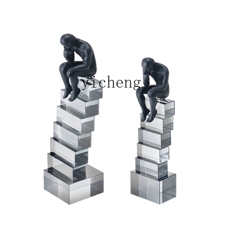 

FY Step Thinker Ornament Model Room Study Bedroom Home Decor Soft Decoration