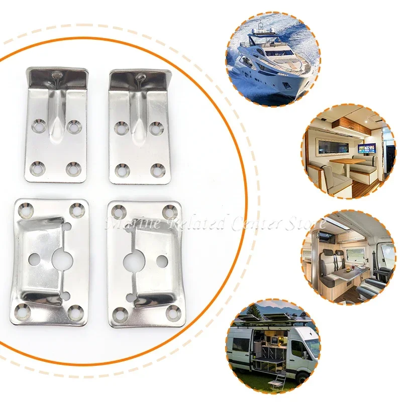 Marine Grade Stainless Steel 304 Removable Table Bracket Set For House Boat Marine Accessories Hardware