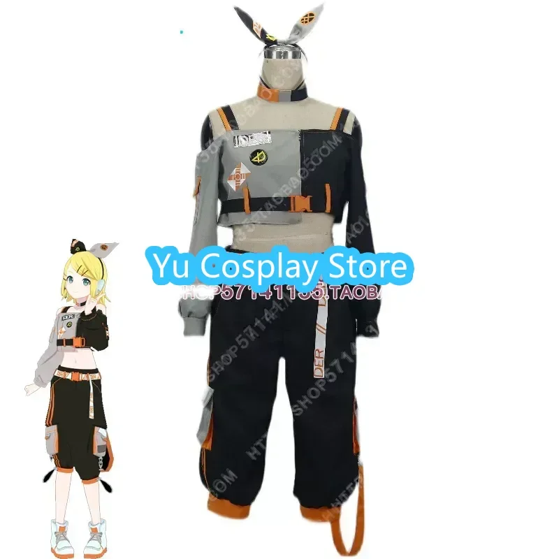 

Game Project Sekai Colorful Stage Rin Cosplay Costume Cute Party Bunny Suit Halloween Carnival Uniforms Custom Made
