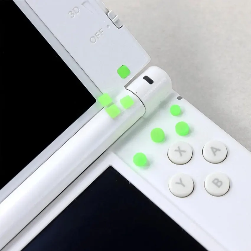 YuXi 1 Set For 3DSXL/3DSLL Front Back Housing Shell Screw Rubber Feet Cover For 3DS XL LL Console Dust Plug Cover view 3